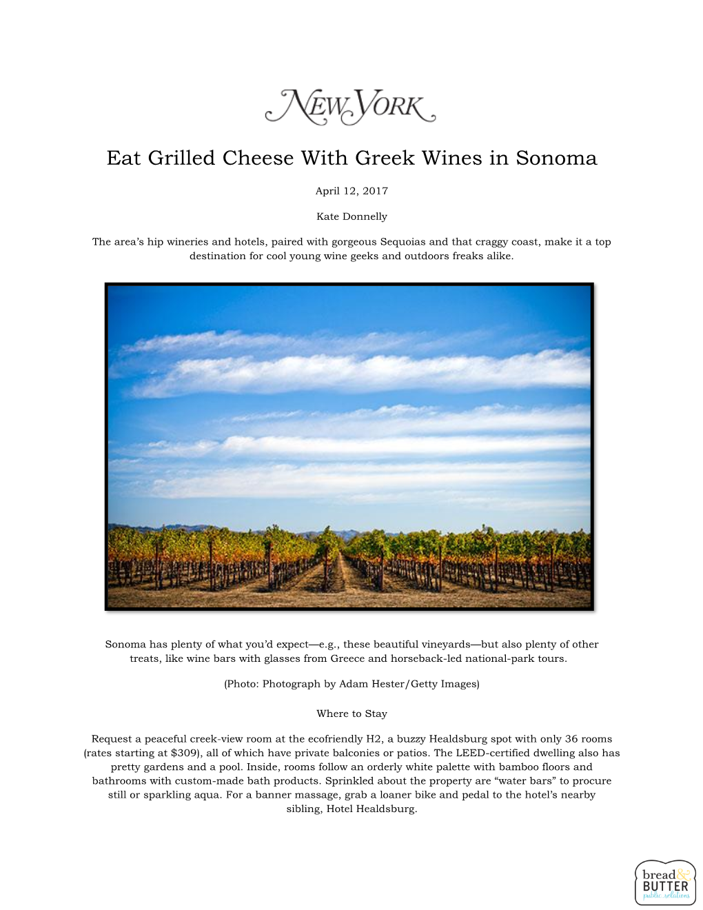 Eat Grilled Cheese with Greek Wines in Sonoma