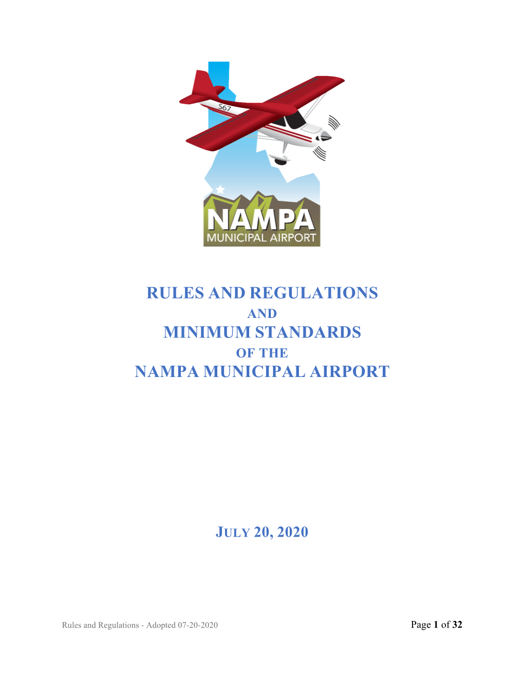 Rules and Regulations and the Minimum Standards