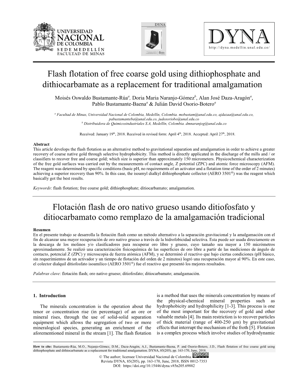 Flash Flotation of Free Coarse Gold Using Dithiophosphate and Dithiocarbamate As a Replacement for Traditional Amalgamation •