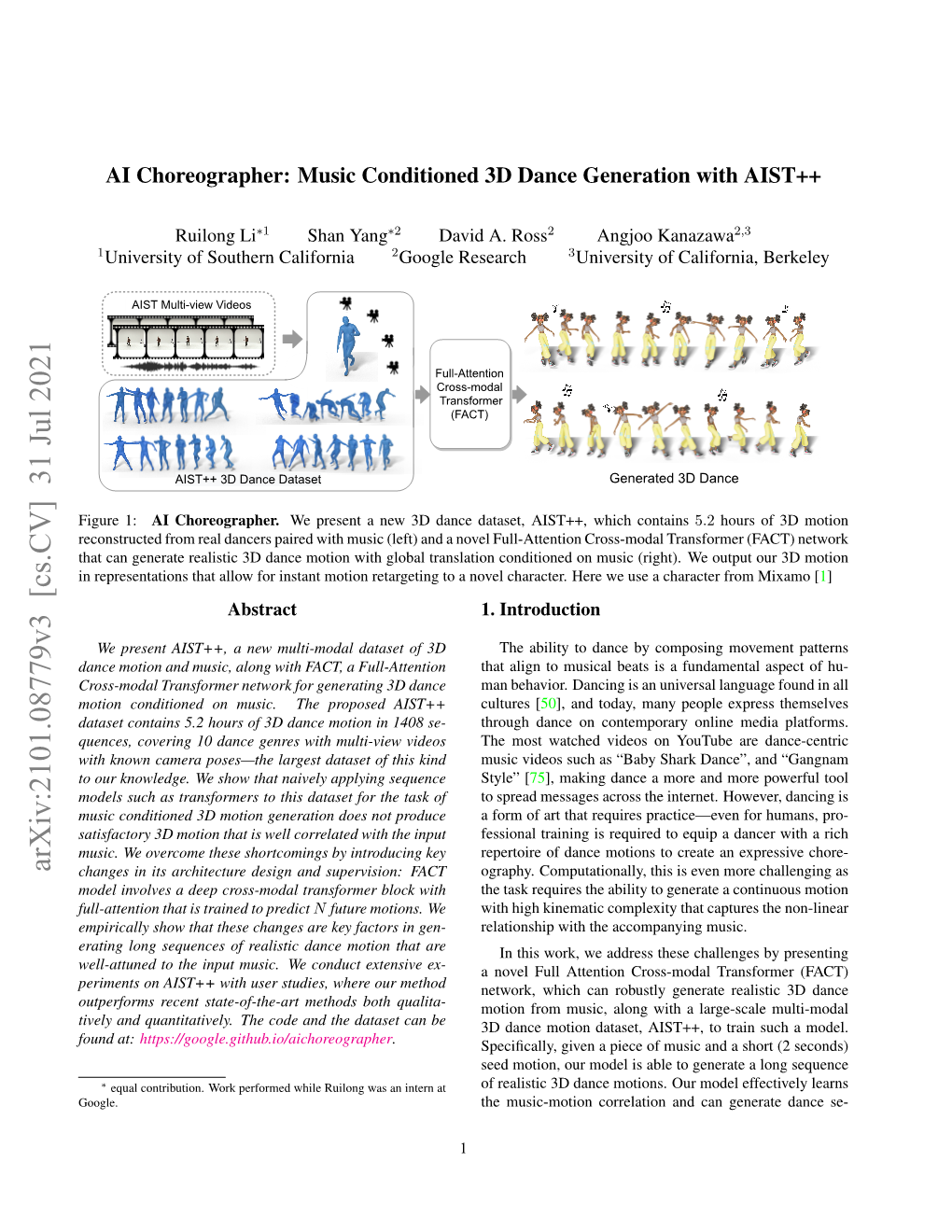 Arxiv:2101.08779V3 [Cs.CV] 31 Jul 2021 Changes in Its Architecture Design and Supervision: FACT Ography