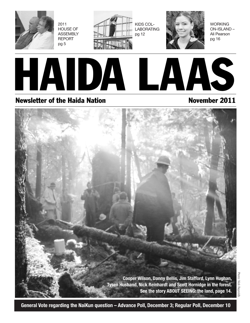 Newsletter of the Haida Nation November 2011