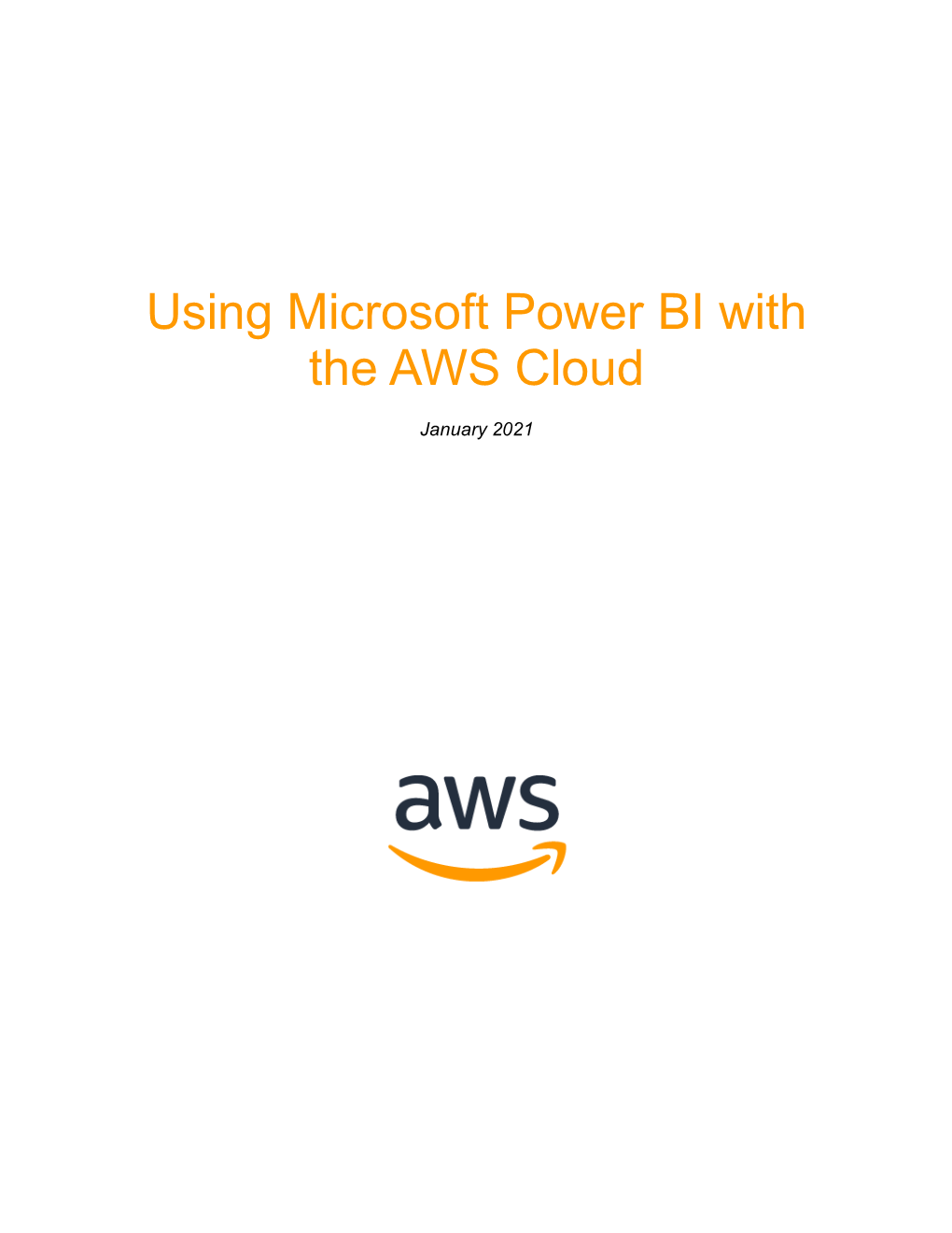 Using Microsoft Power BI Wtih the AWS Cloud