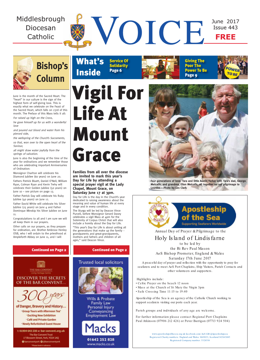 Vigil for Life at Mount Grace