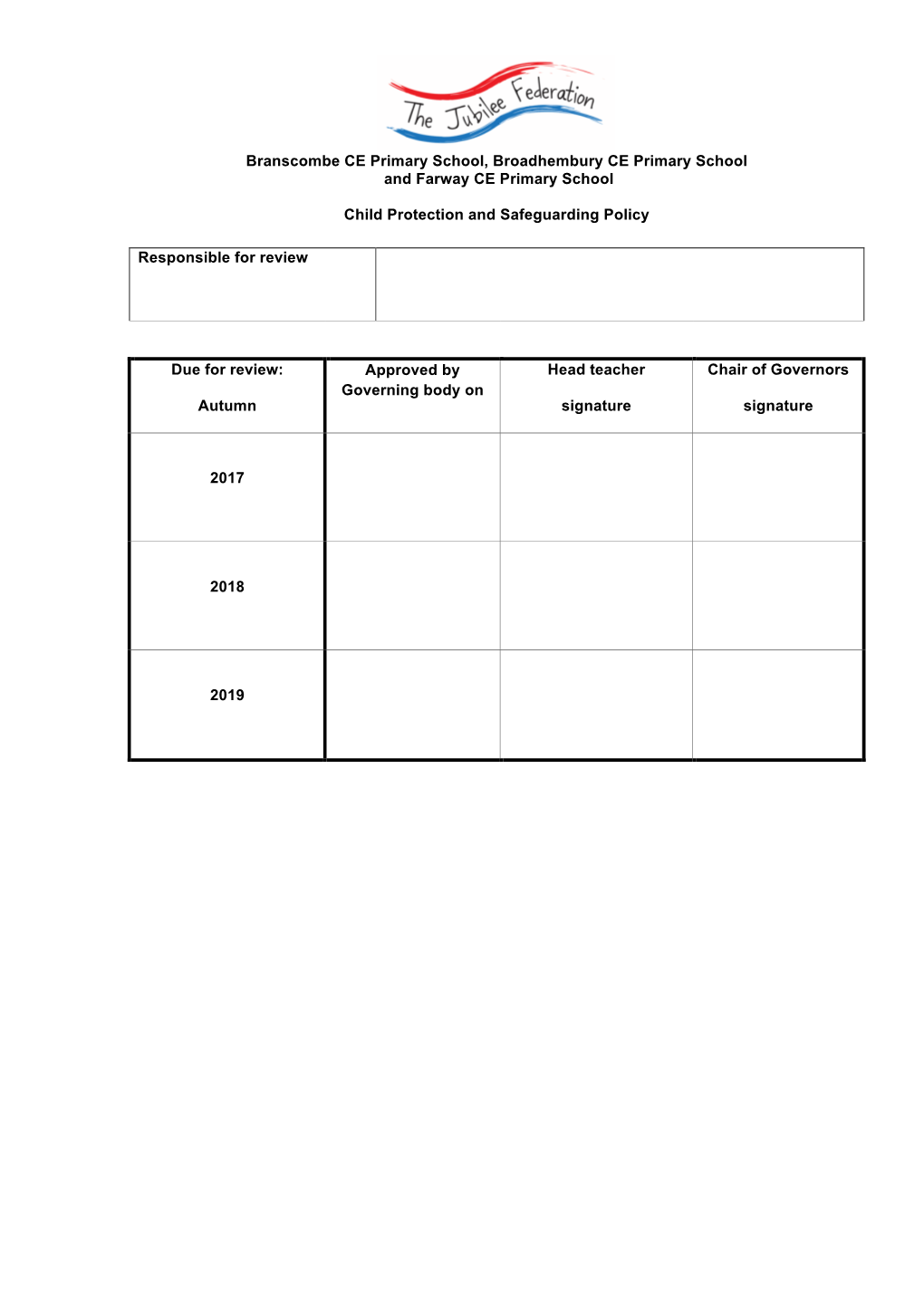 Branscombe CE Primary School, Broadhembury CE Primary School and Farway CE Primary School