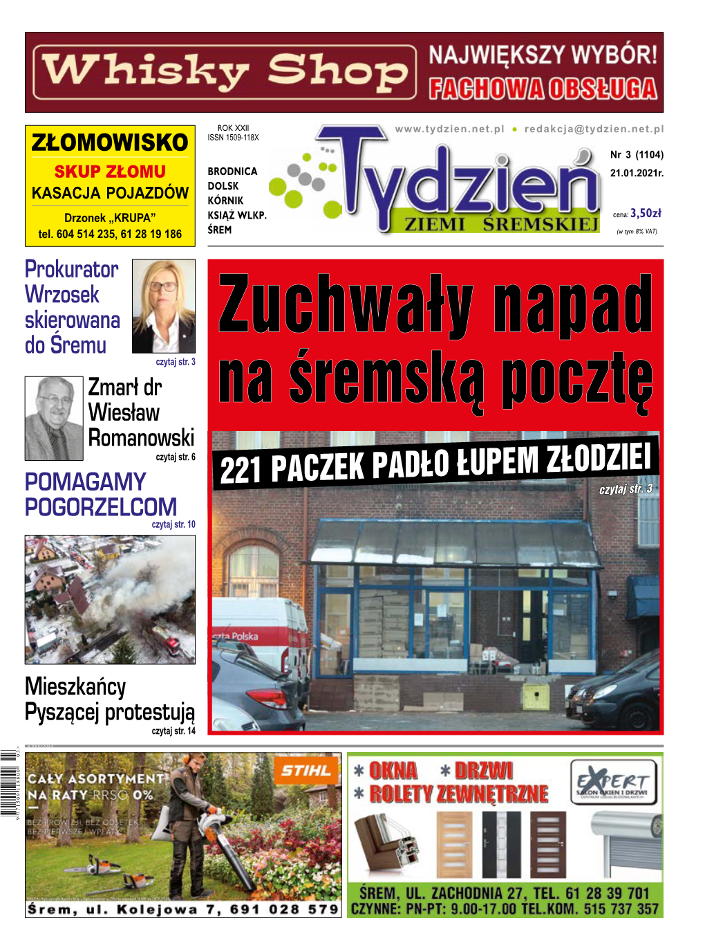 221 PACZEK PADŁO ŁUPEM ZŁODZIEI POMAGAMY Czytaj Str