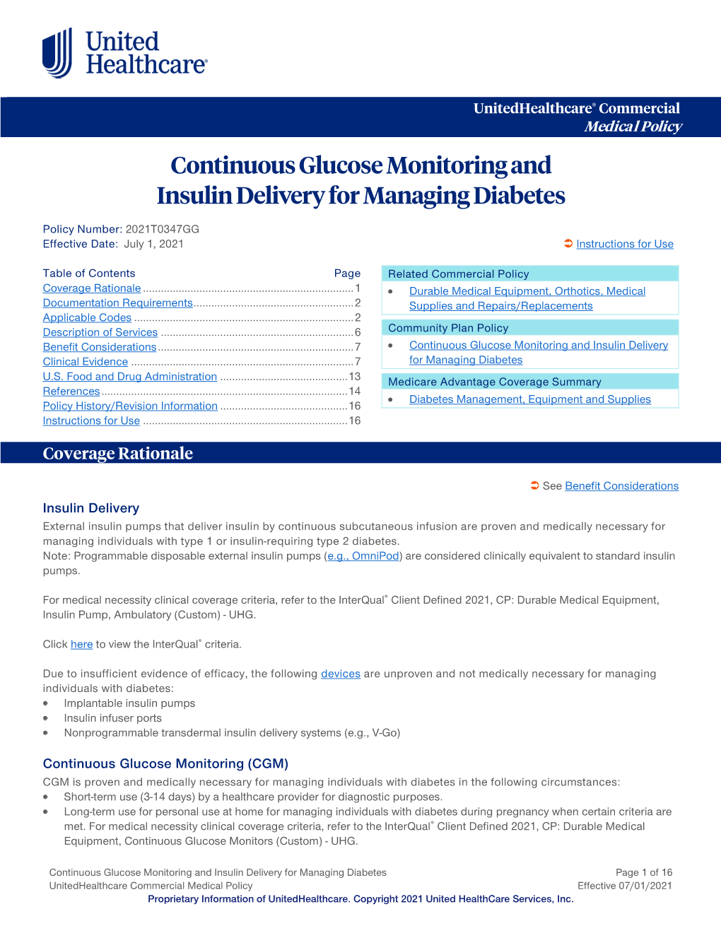 Continuous Glucose Monitoring and Insulin Delivery for Managing Diabetes