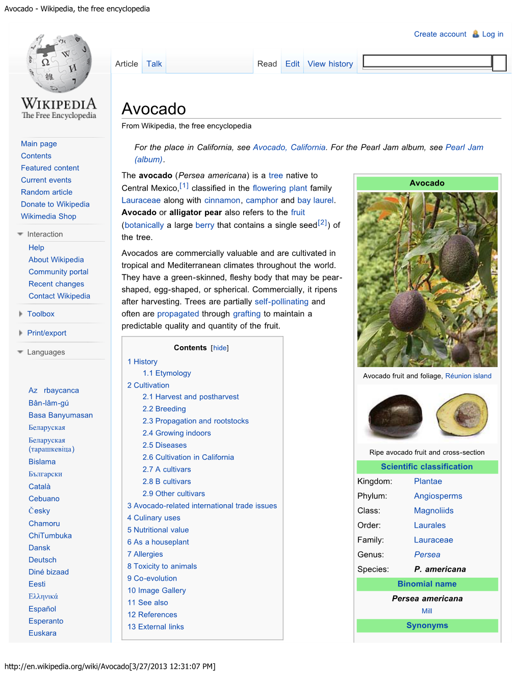 Avocado - Wikipedia, the Free Encyclopedia