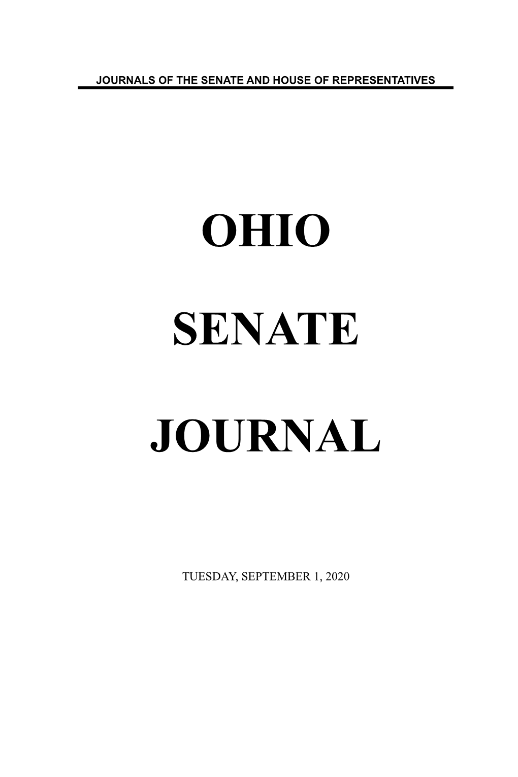 Ohio Senate Journal