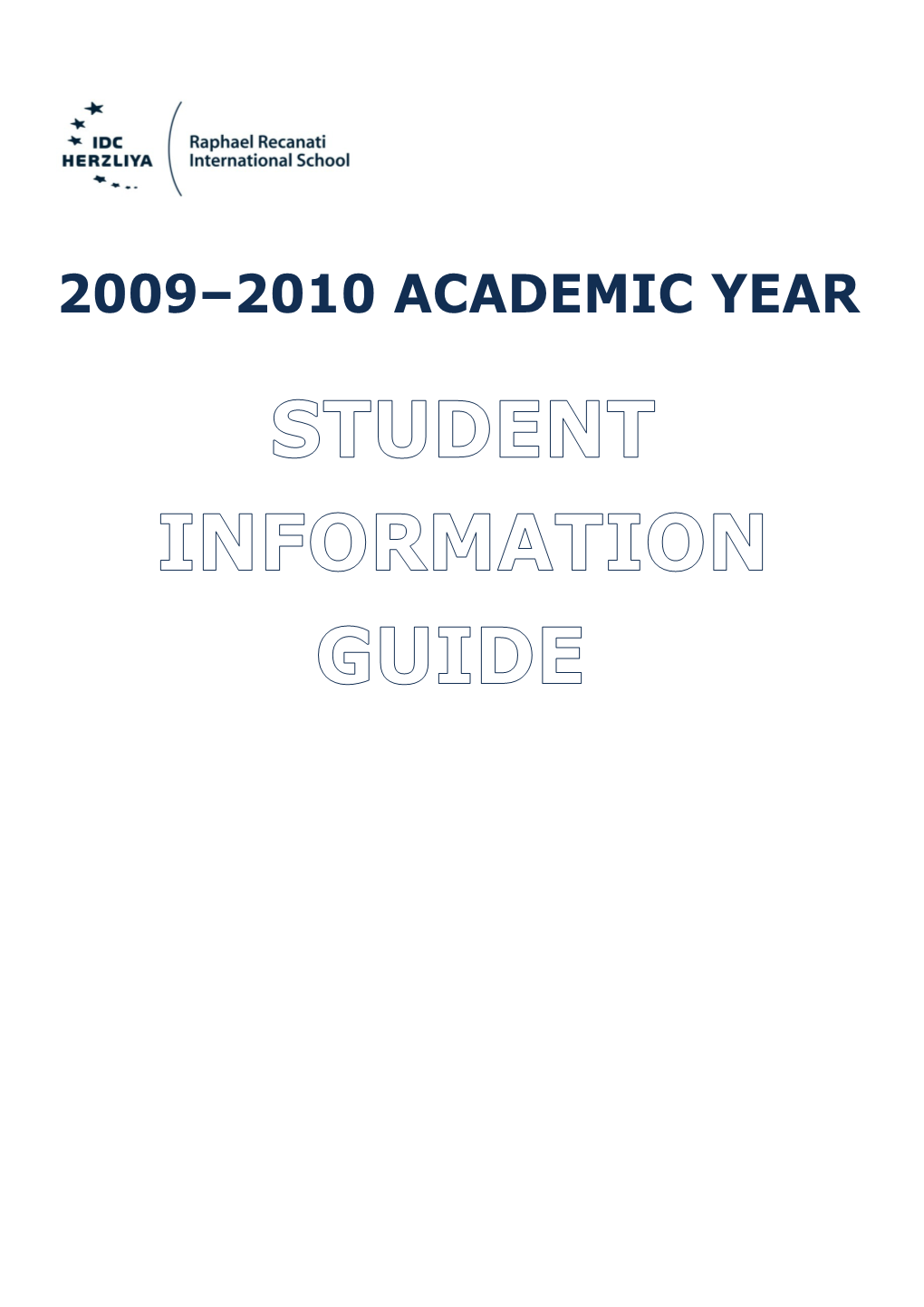 Student Information Guide