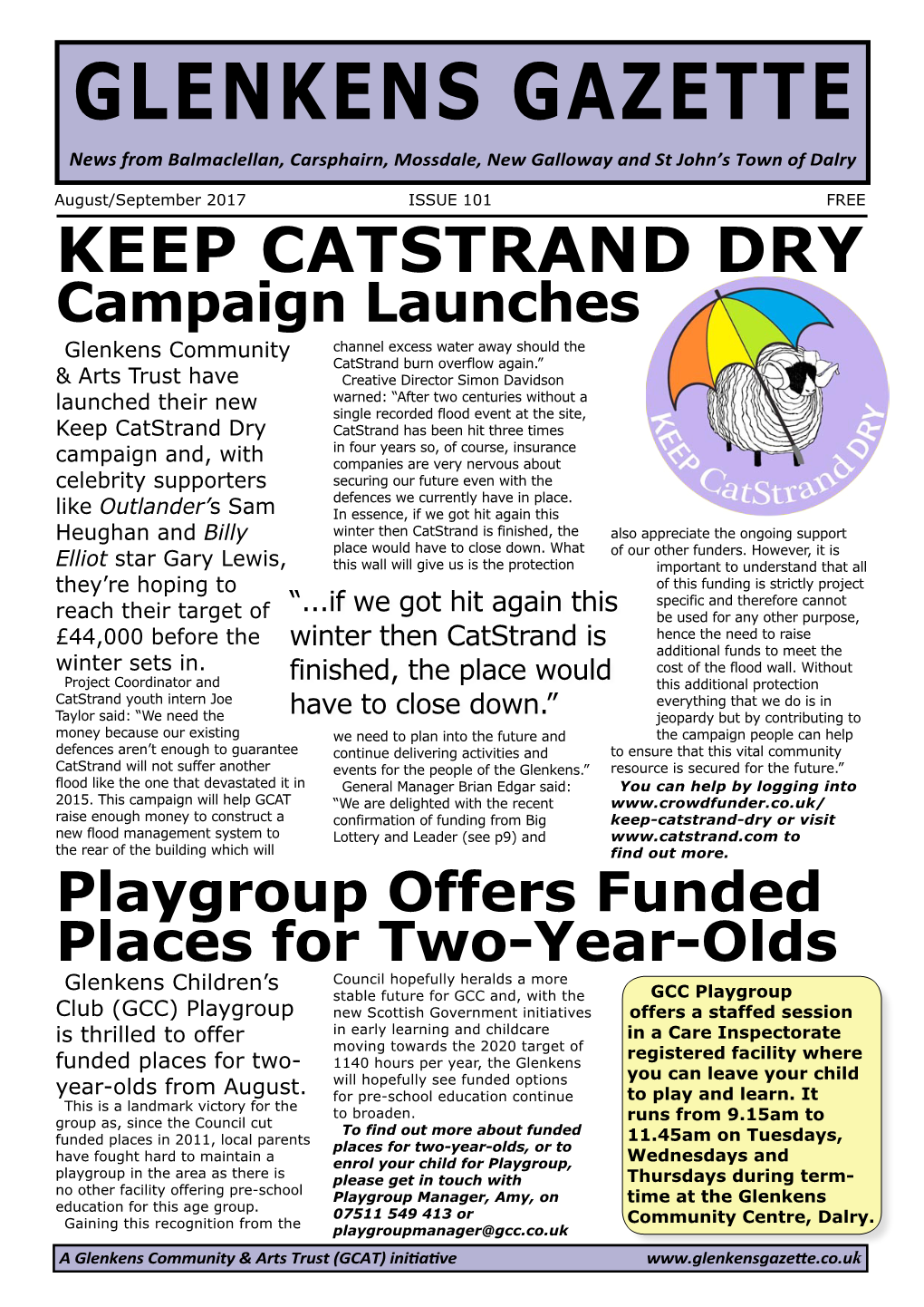 GLENKENS GAZETTE News from Balmaclellan, Carsphairn, Mossdale, New Galloway and St John’S Town of Dalry