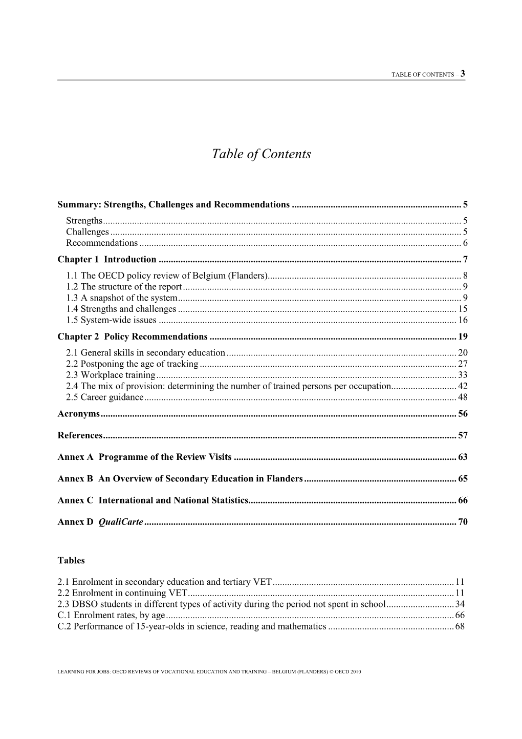 Table of Contents – 3