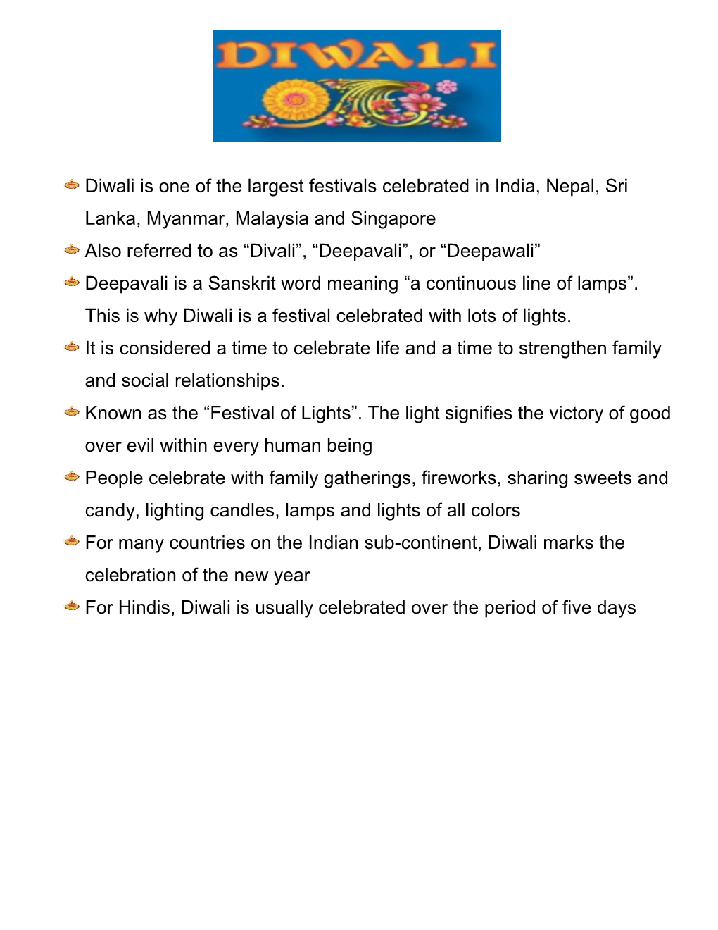 Diwali Is One of the Largest Festivals Celebrated in India, Nepal, Sri