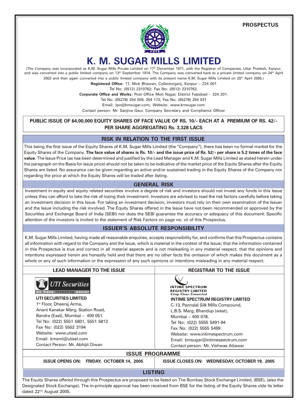 KM Sugar Mills Limited