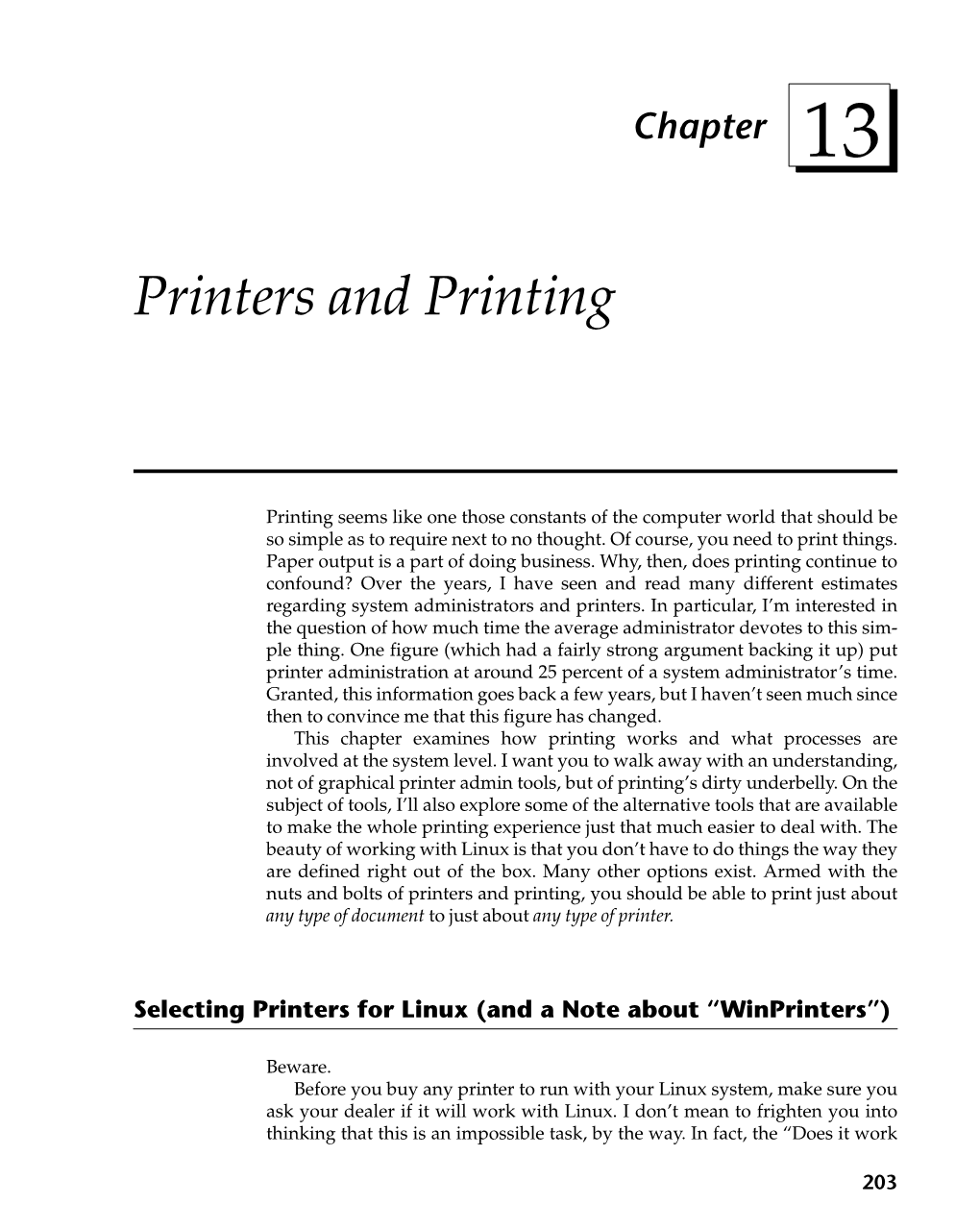 Printers and Printing