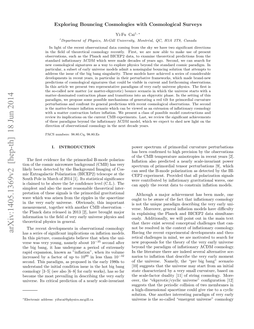 Exploring Bouncing Cosmologies with Cosmological Surveys