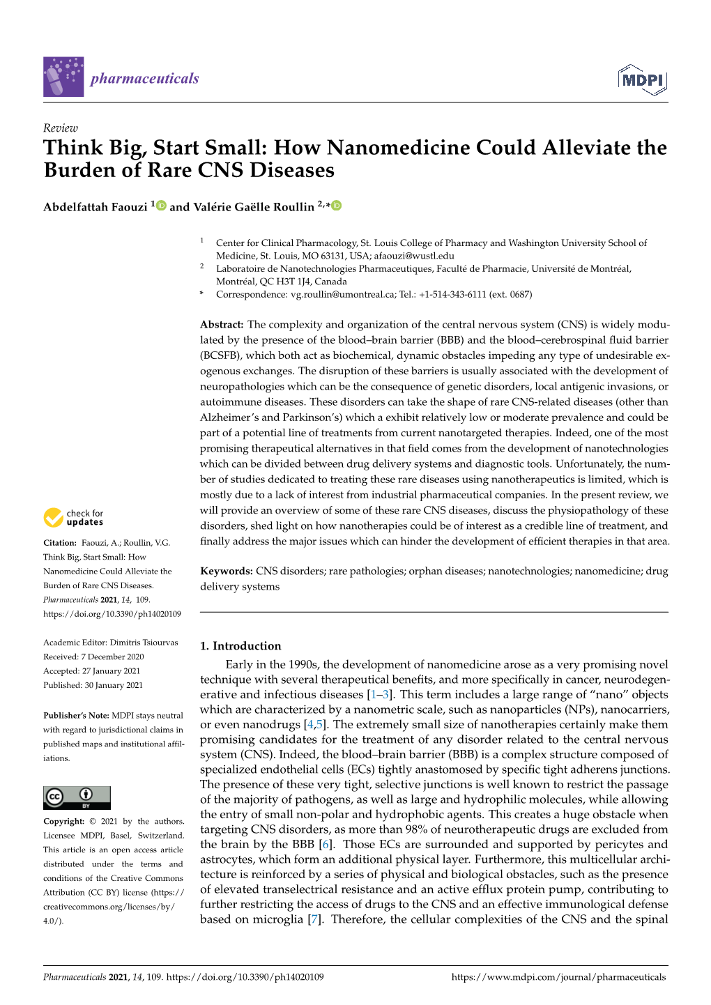 How Nanomedicine Could Alleviate the Burden of Rare CNS Diseases