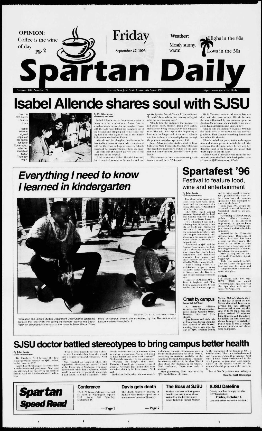 Isabel Allende Shares Soul with SJSU