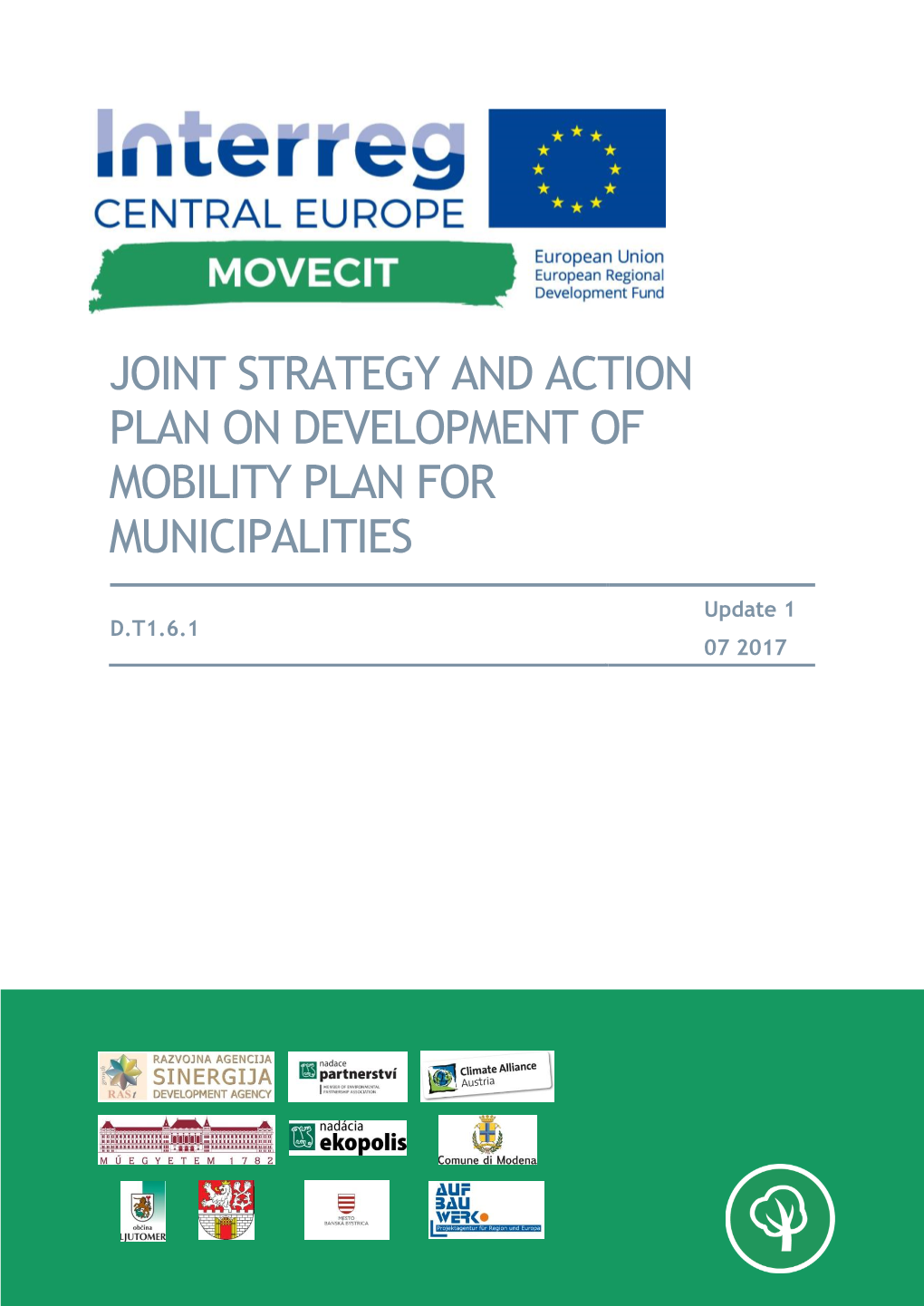 Joint Strategy and Action Plan on Development of Mobility Plan For