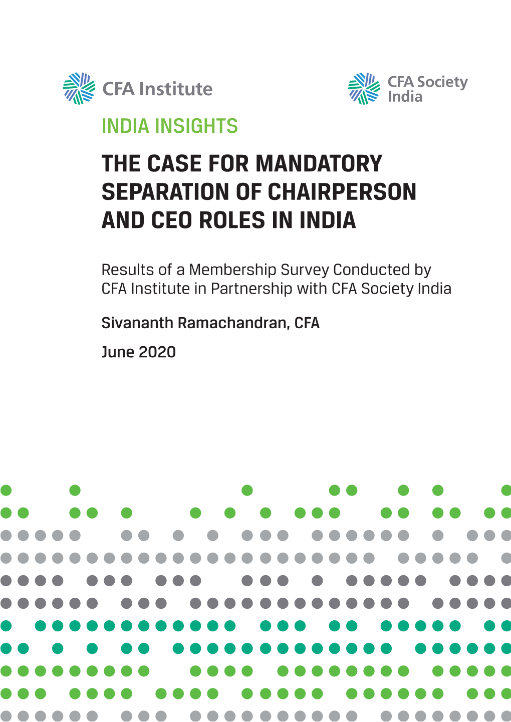 The Case for Mandatory Separation of Chairperson and Ceo Roles in India