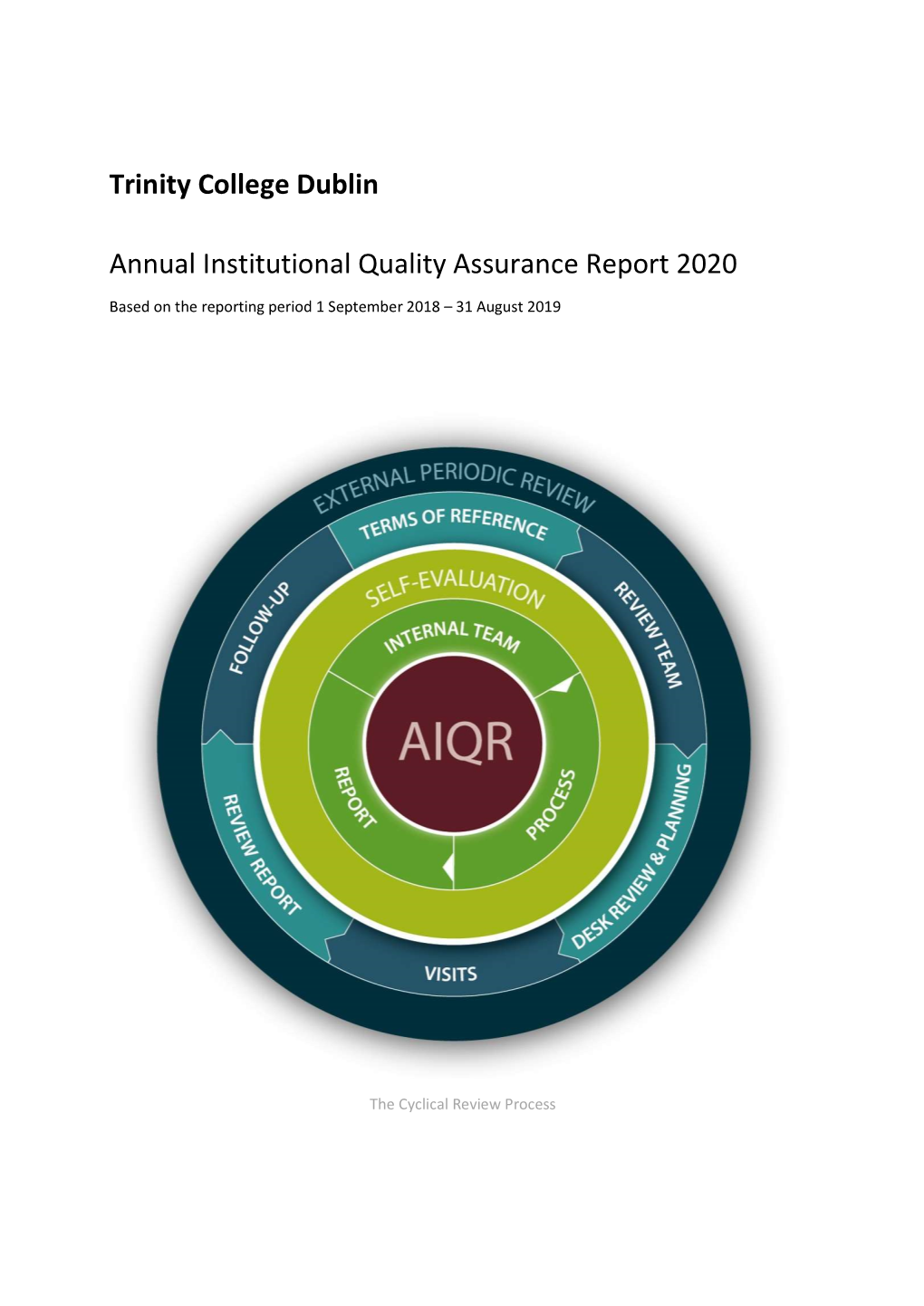 Trinity College Dublin Annual Institutional Quality Assurance