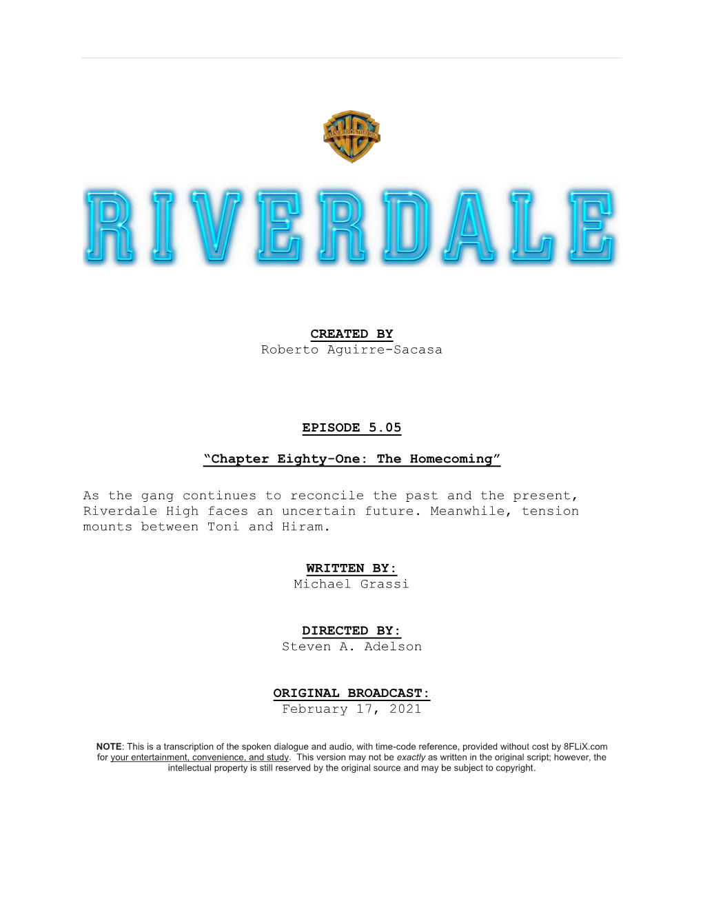 Riverdale High Faces an Uncertain Future