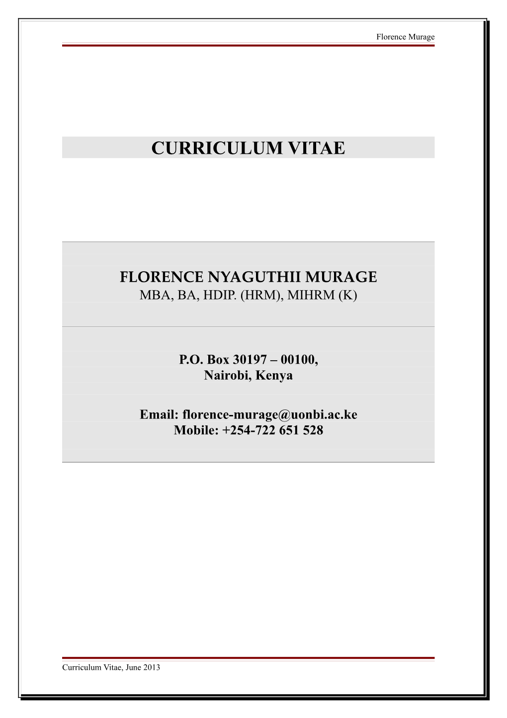 Curriculum Vitae s405