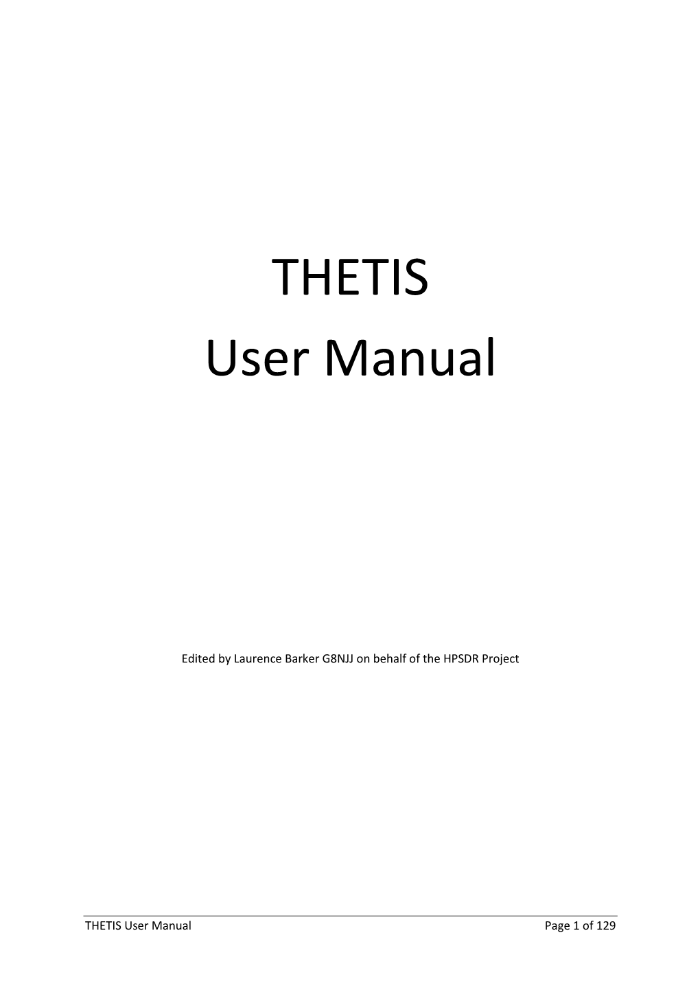 THETIS User Manual