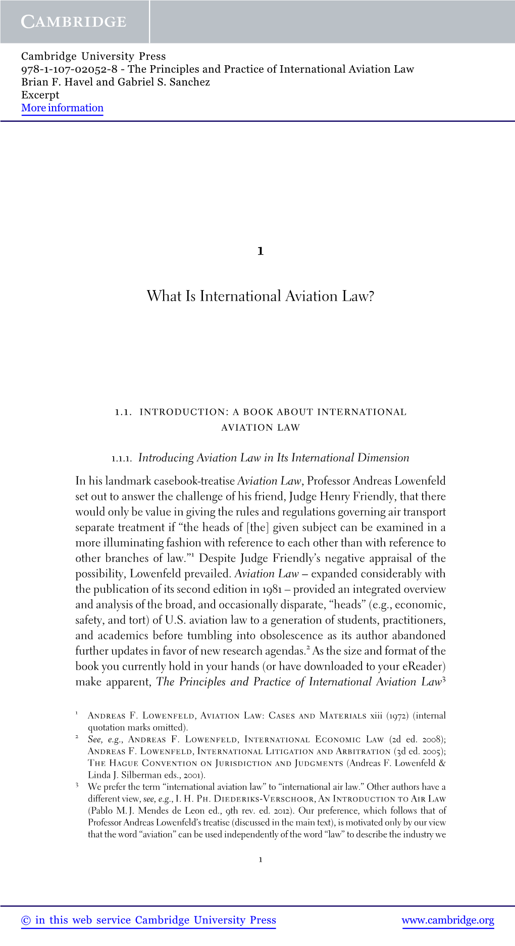 What Is International Aviation Law?