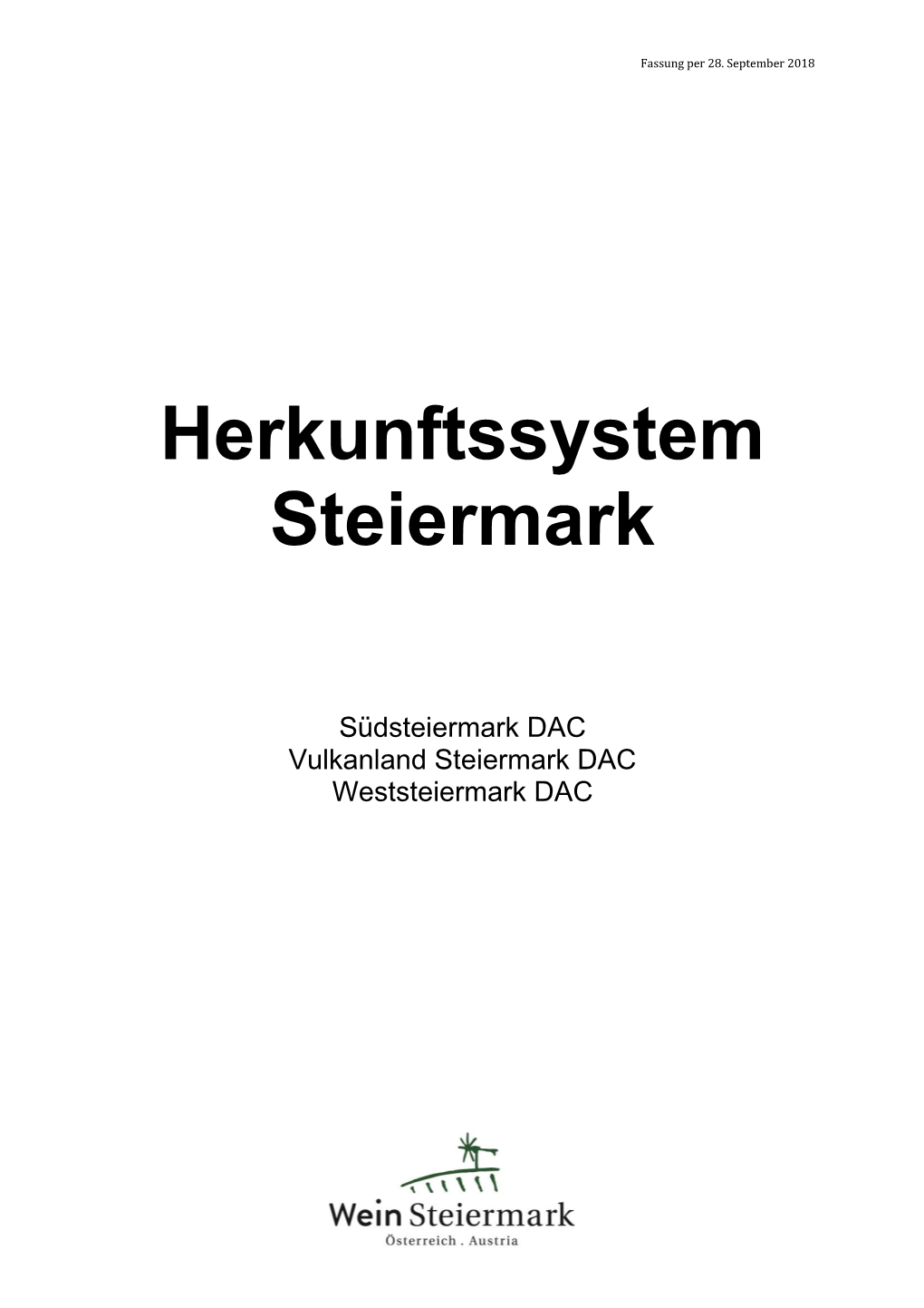 Herkunftssystem Steiermark