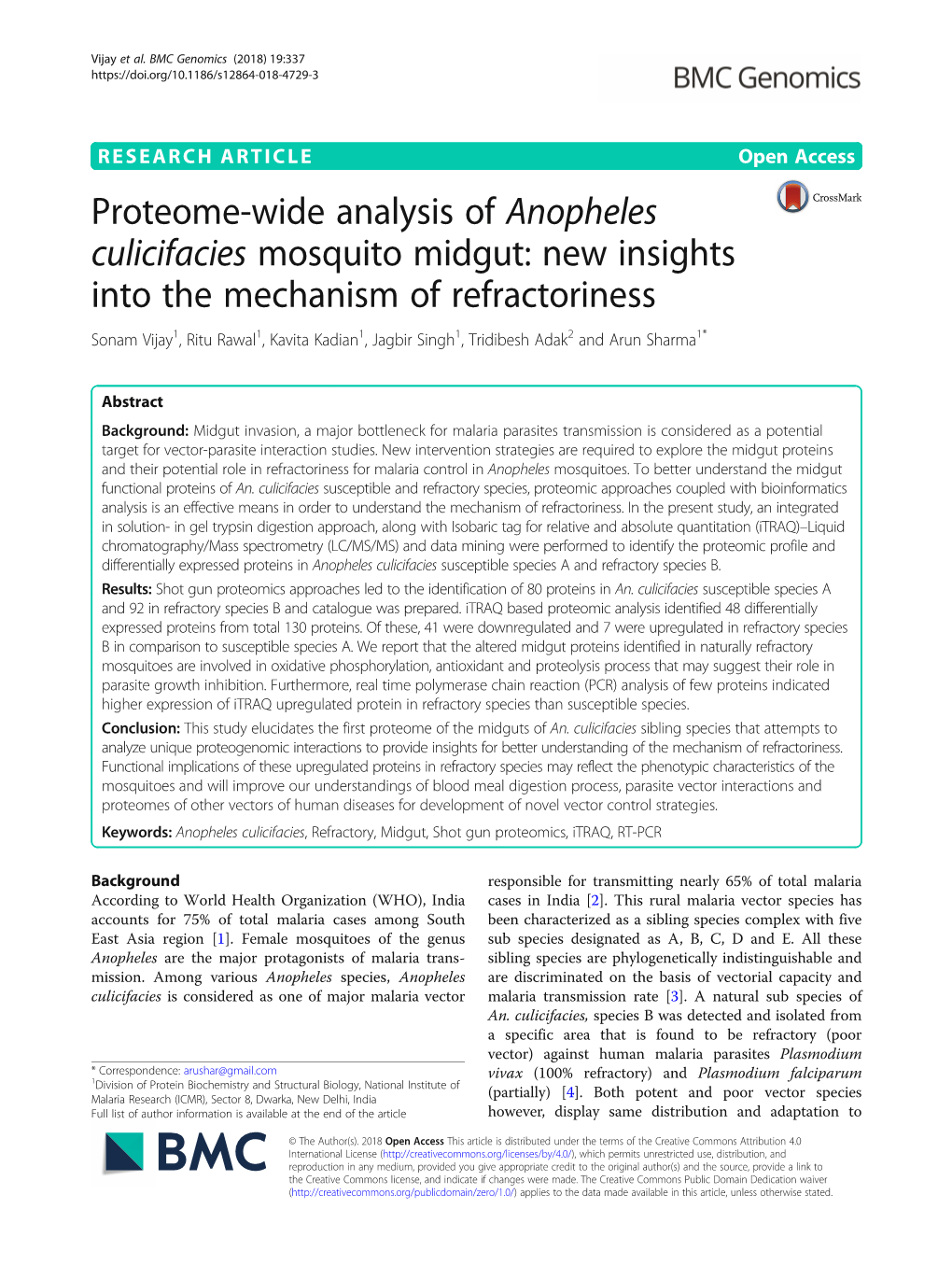 Anopheles Culicifacies