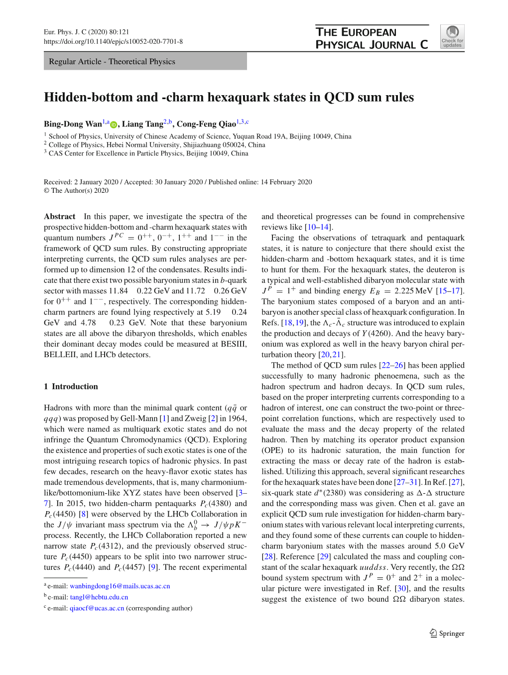 Hidden-Bottom and -Charm Hexaquark States in QCD Sum Rules