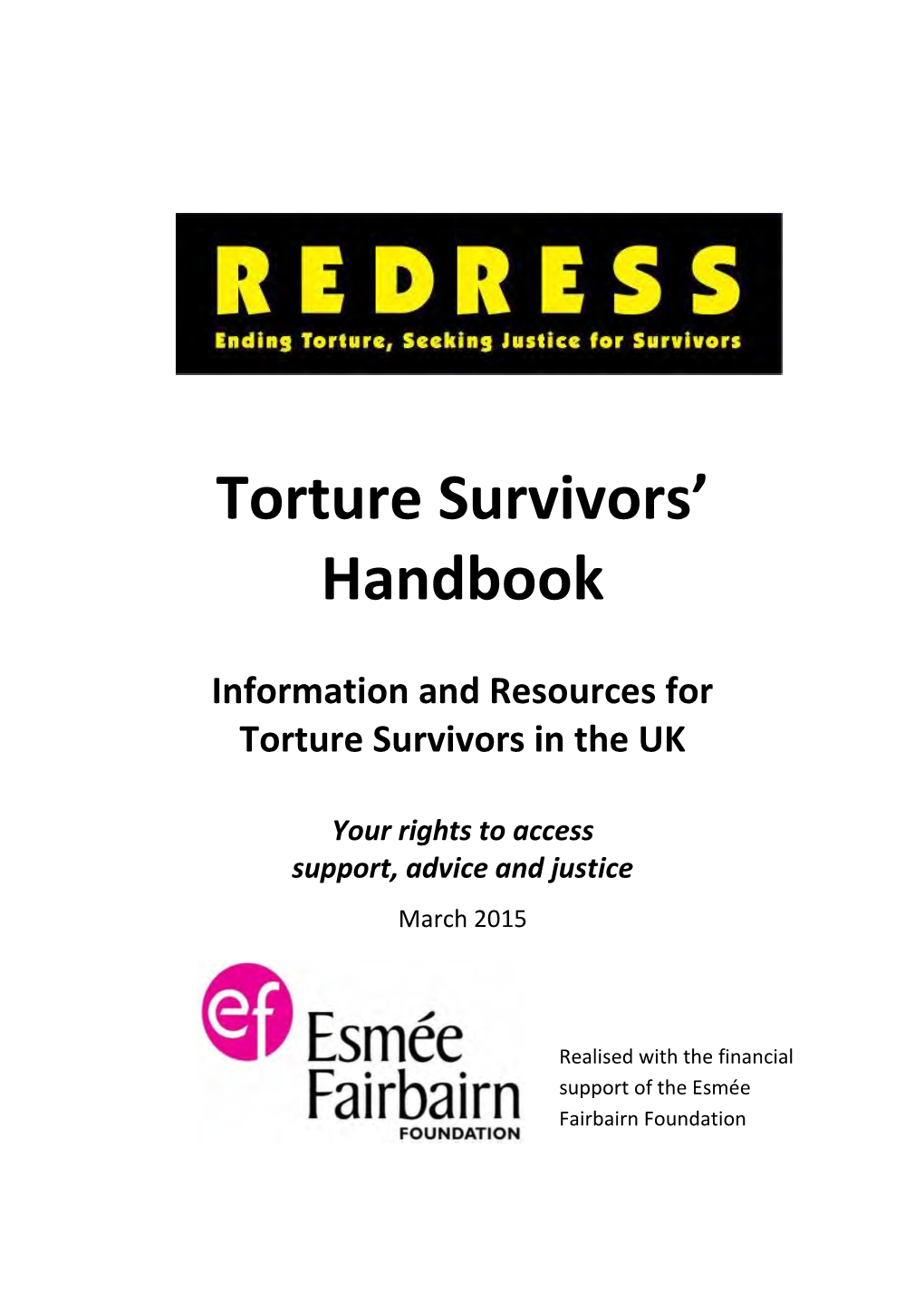 Torture Survivors' Handbook