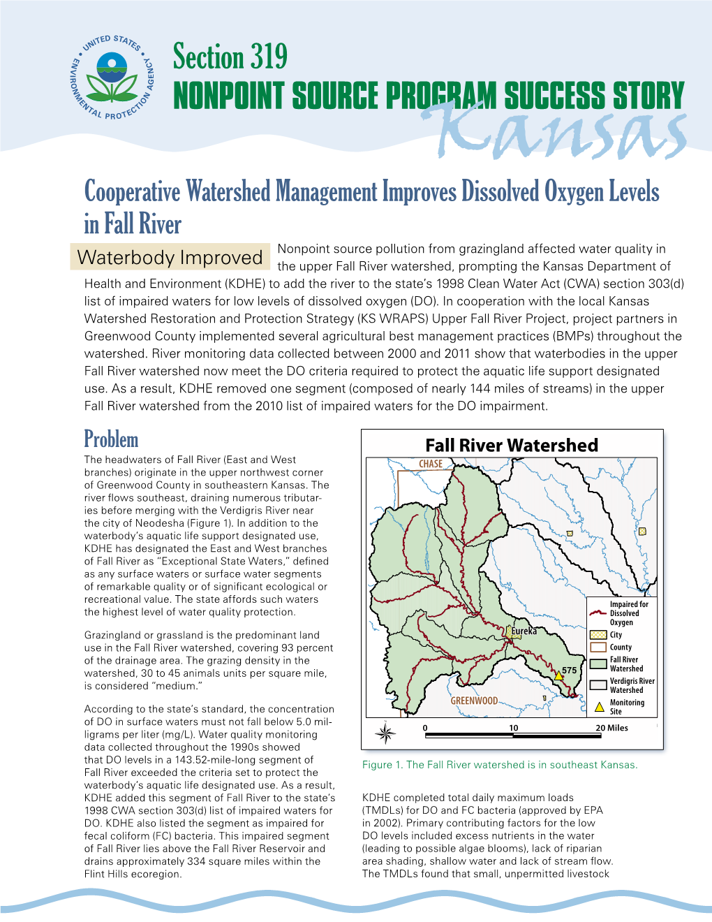 Kansas' Fall River, Section 319 Success Story