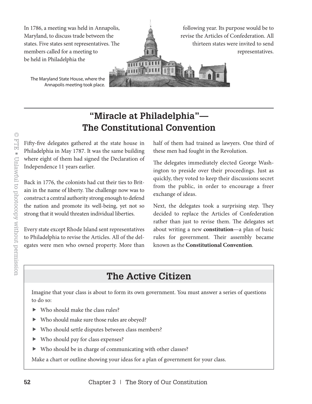 “Miracle at Philadelphia”— the Constitutional Convention