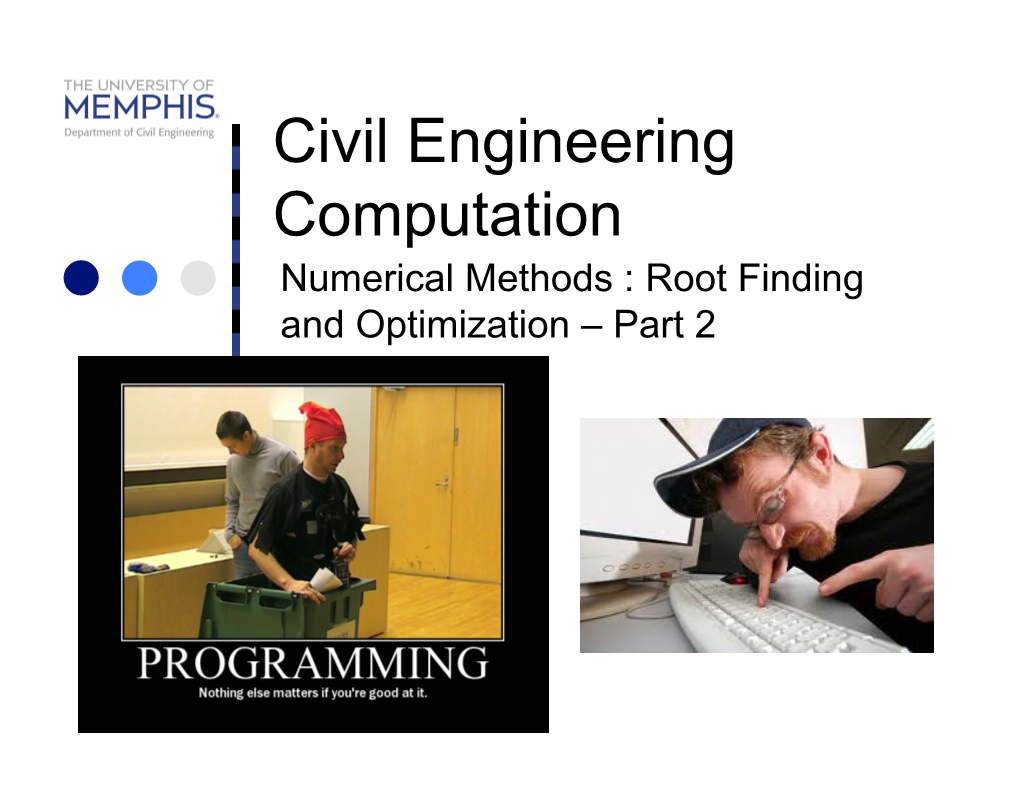 Root Finding and Optimization 2.Pptx