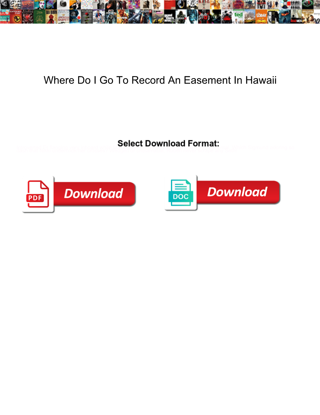 Where Do I Go to Record an Easement in Hawaii