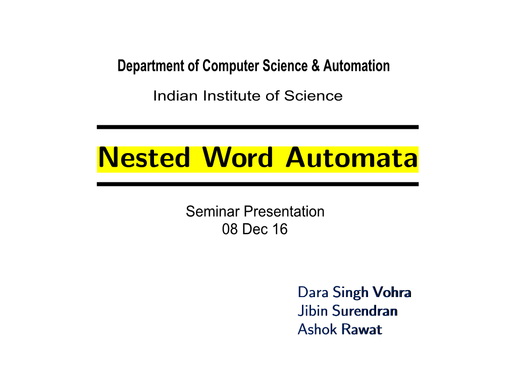 Nested Word Automata