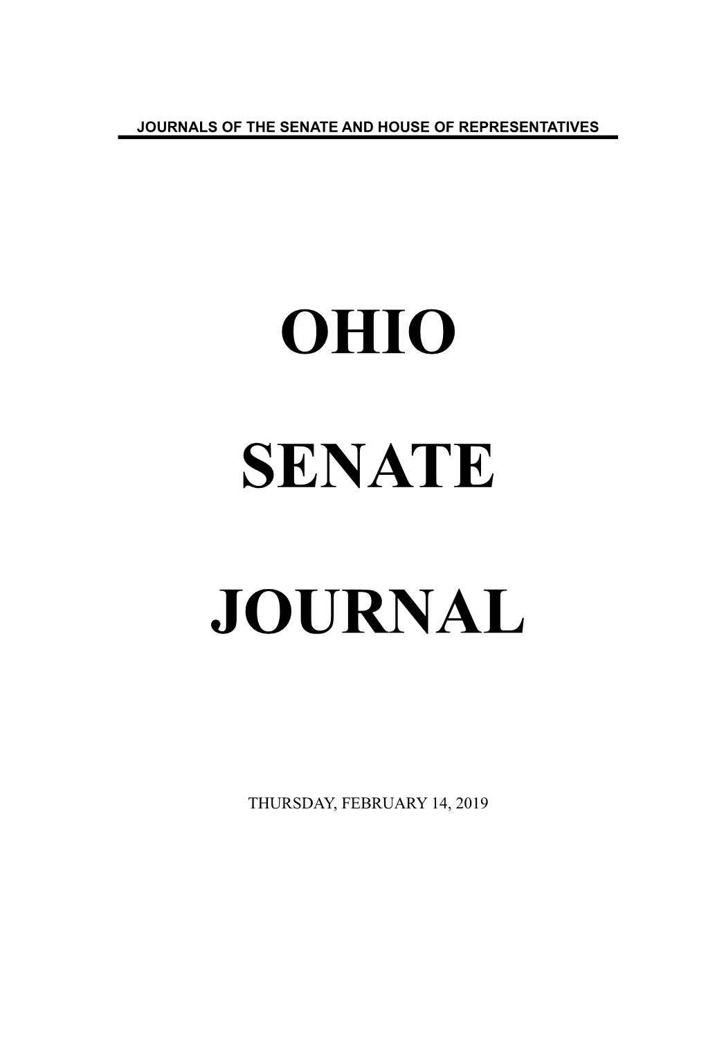 Ohio Senate Journal