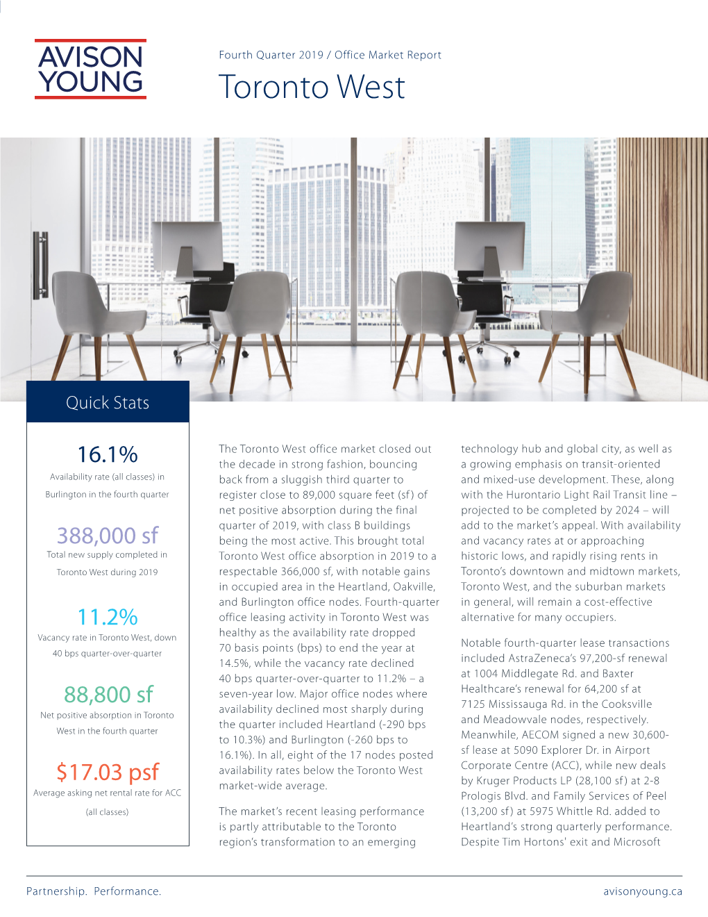 Toronto West Office Market (Q4 2019)