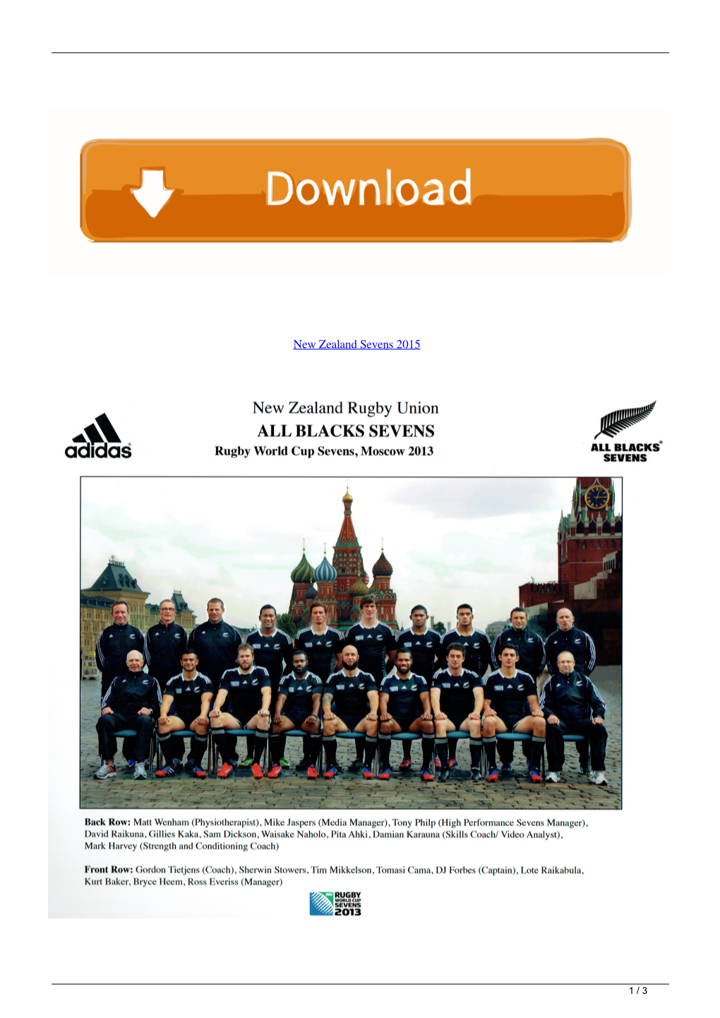 New Zealand Sevens 2015