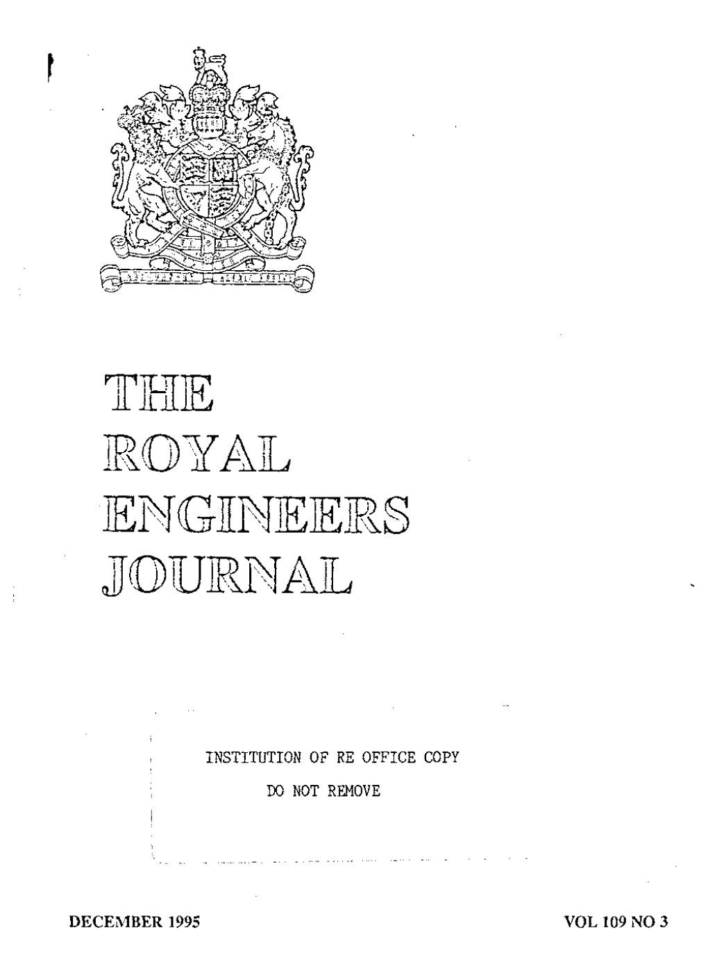 Royal Engineers Jourital