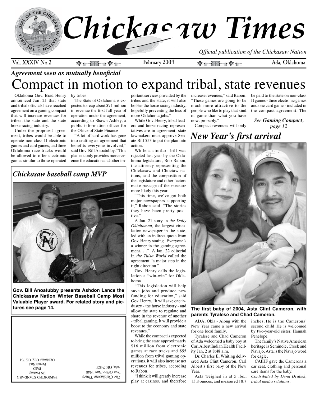 Compact in Motion to Expand Tribal, State Revenues State Tribal, Expand to Motion in Compact