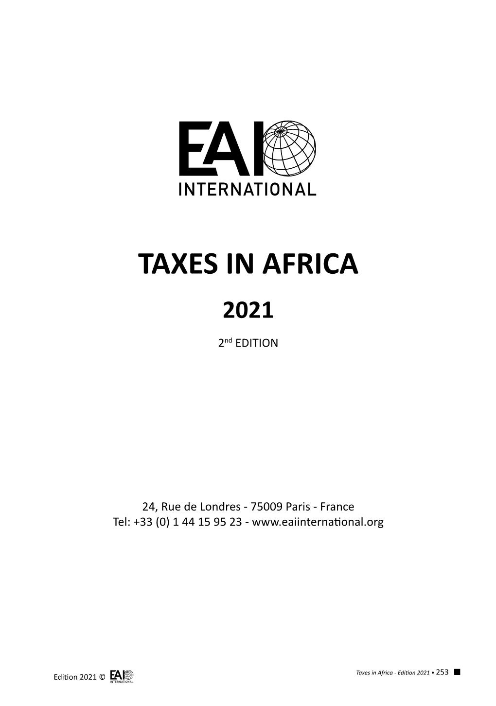 TAXES in AFRICA 2021 2Nd EDITION