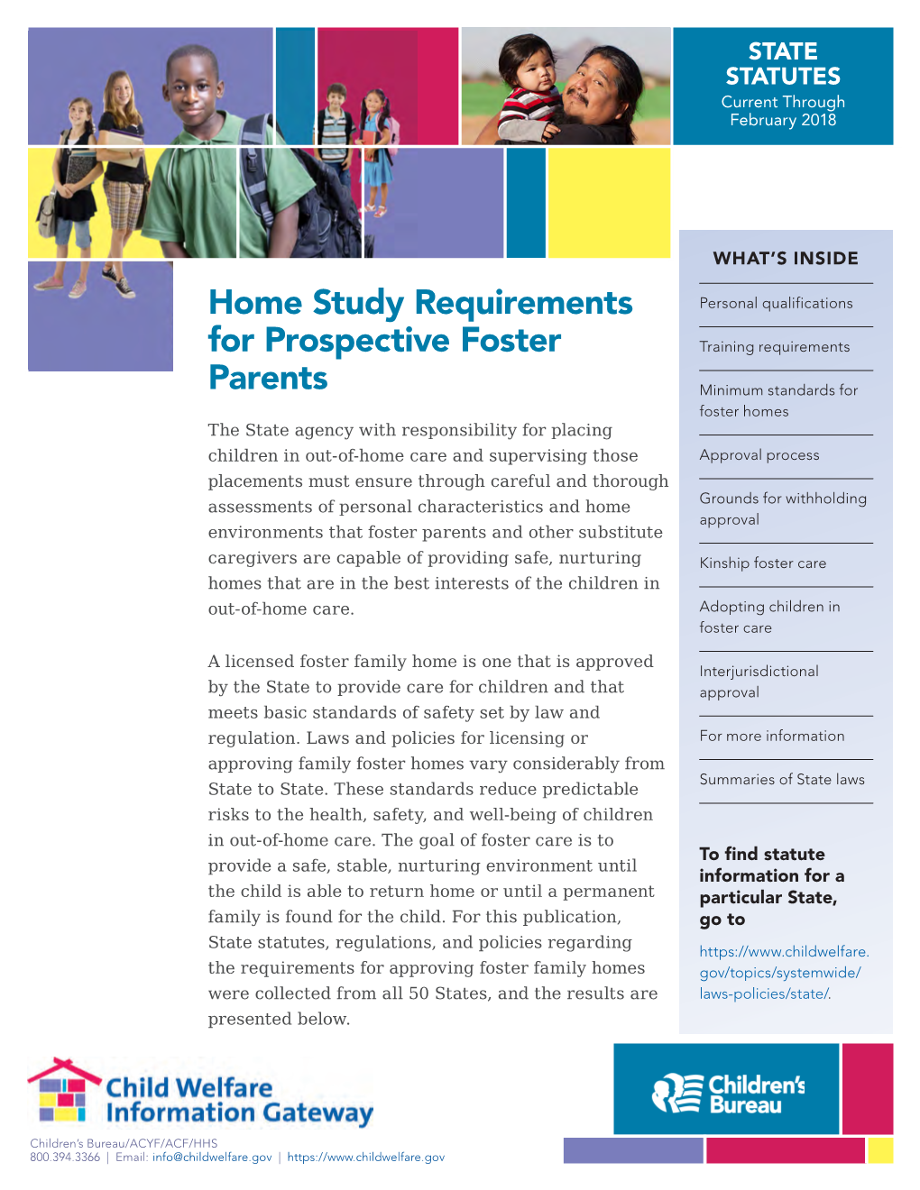 Home Study Requirements for Prospective Foster Parents