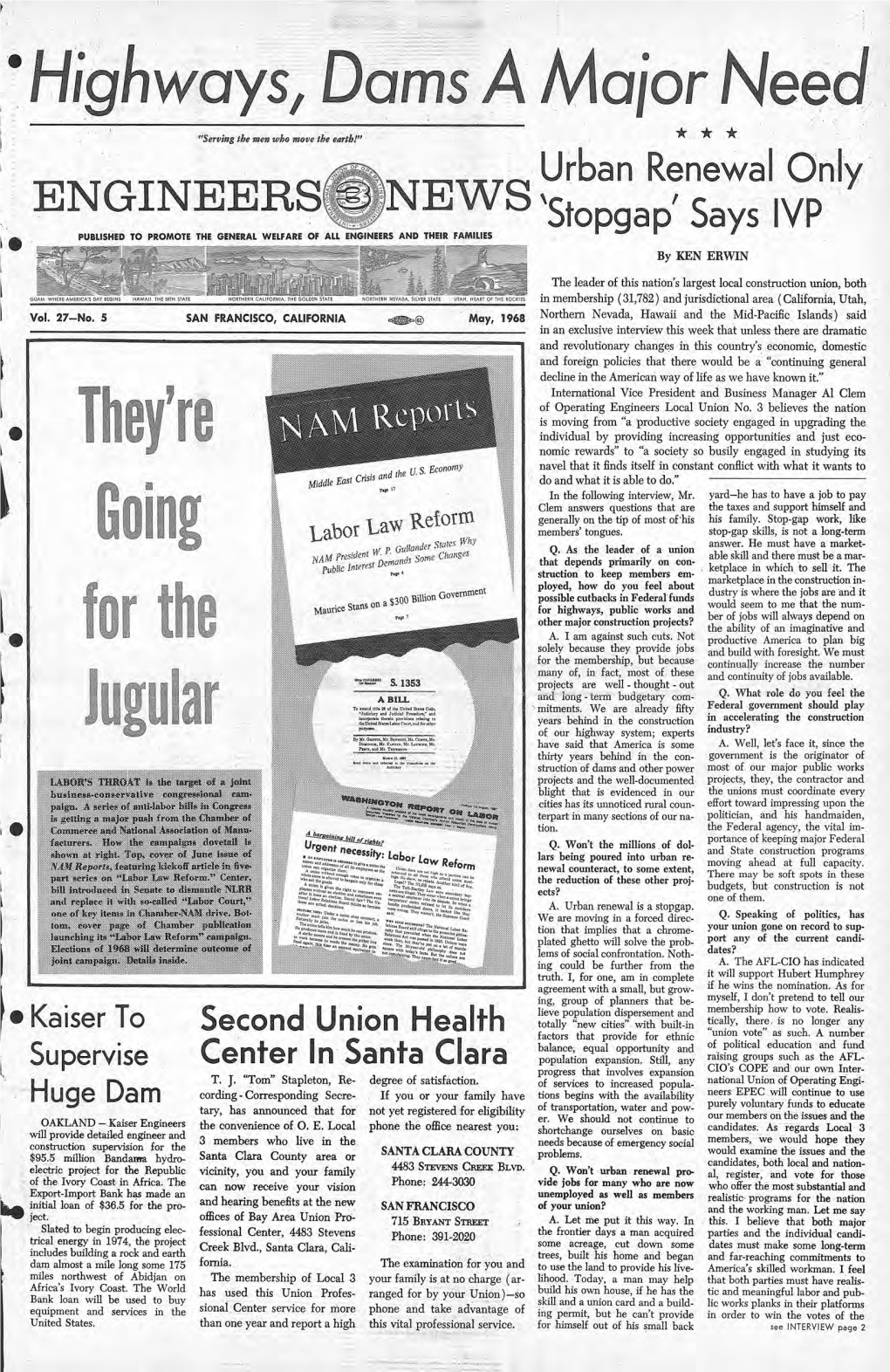 1968 Northern Nevada, Hawaii and the Mid-Pacific Islands) Said in an Exclusive Interview This Week That Unless There Are Dramatic