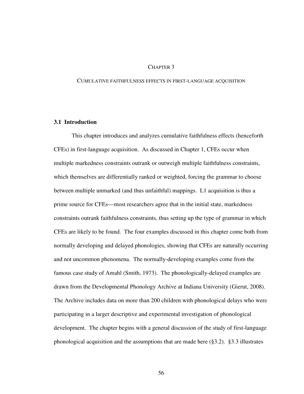 56 3.1 Introduction This Chapter Introduces and Analyzes Cumulative