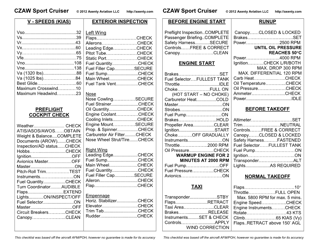 CZAW Sportcruiser