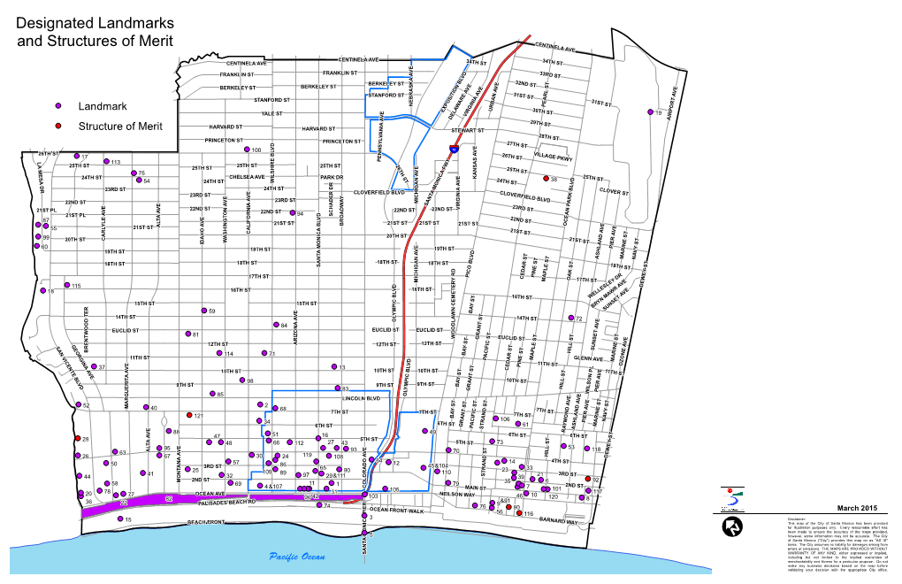 Designated Landmarks and Structures of Merit March 2015