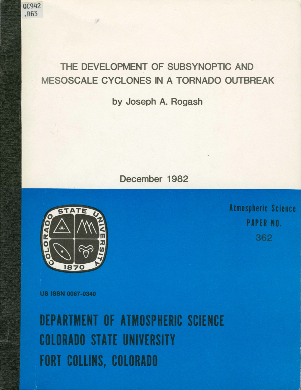 The Development of Subsynoptic and Mesoscale Cyclones in a Tornado Outbreak