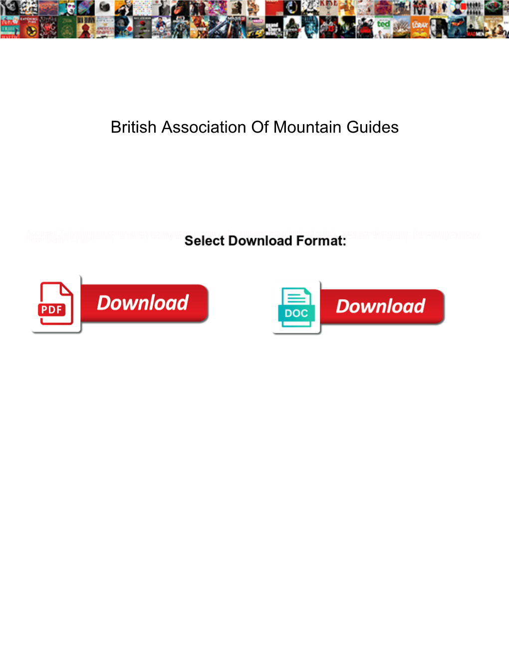 British Association of Mountain Guides